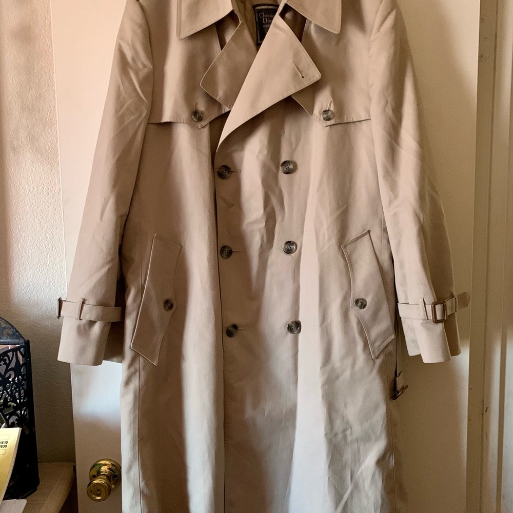 Vintage Christian Dior Monsieur Trench Coat Remov… - image 3